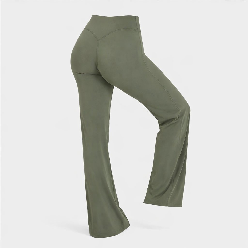 Legging de Sport Évasé Taille Haute – Effet Gainant & Liberté de Mouvement | ParadiseHoop