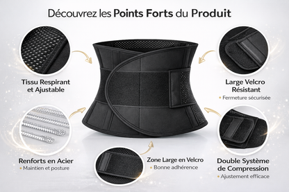 Gaine Gainante Ajustable – Maintien & Silhouette Sculptée | ParadiseHoop